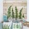 Designart - Fern Leaves Detail II - Farmhouse Print on Natural Pine Wood
